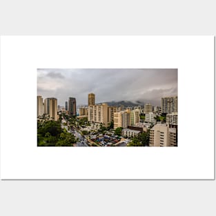 Stormy Sky In Honolulu Posters and Art